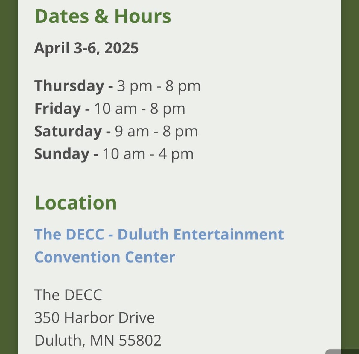 Completed install detail