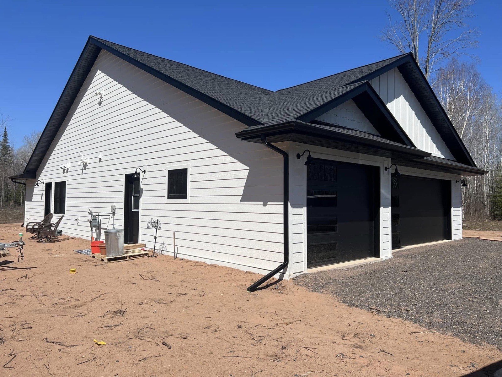 Mitered corner detail on new gutter