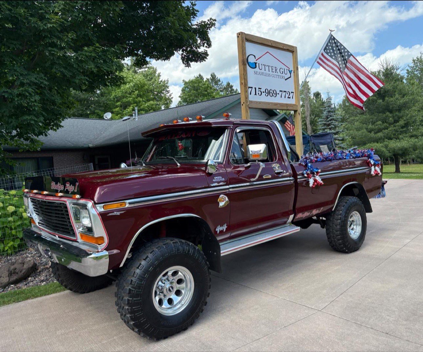 Finished home with new seamless gutters